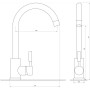Смеситель для кухни Globus Lux ALPEN SBT1-203S