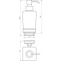 Дозатор жидкого мыла TOPAZ TKB 9933A-BL чорный