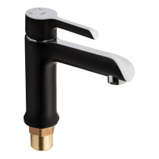 Смеситель для раковины Qtap Grand QTGRABCR001F Chrome/Black