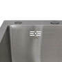 Мийка для кухні інтегрована Lidz Handmade H6350R Brushed Steel 3,0/1,0 мм