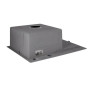 Мийка для кухні інтегрована Lidz Handmade H6350R Brushed Steel 3,0/1,0 мм