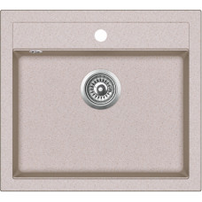 Кухонна мийка Aquasanita | Quadro SQQ100 | 565x510 | beige 110