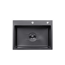 Кухонна мийка Kroner Derby KRP PVD - 6050HM (2.5/0.5 мм)