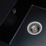 Гранітна мийка для кухні Platinum 5851 ARIA матова Чорна