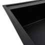 Гранітна мийка для кухні Platinum 7950 AZURIT матова Чорна