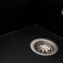 Гранітна мийка для кухні Platinum 7950 AZURIT матова Чорна