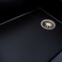 Гранітна мийка для кухні Platinum 8650 DIAMOND матова Чорна