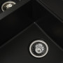 Гранітна мийка для кухні Platinum 7850 HARMONY матова Чорна