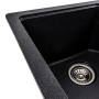 Гранітна мийка для кухні Platinum 7850 HARMONY матовий Карбон