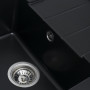 Гранітна мийка для кухні Platinum 6550 INTENSO матова Чорна