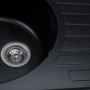 Гранітна мийка для кухні Platinum LIRA 7750 матова чорна