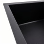 Гранітна мийка для кухні Platinum 6550 LOTOS матова Чорна