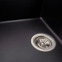 Гранітна мийка для кухні Platinum 6550 LOTOS матова Чорна