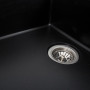 Гранітна мийка для кухні Platinum 7850 ROMA матова Чорна