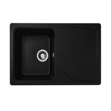 Гранітна мийка для кухні Platinum 7850 Verona матова Чорна