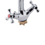 Змішувач для кухні Lidz Lamb 273F двохвентильний LDLAM273FCRM21890 Chrome