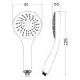 Лійка для ручного душу Lidz Niagara 01 98 мм округла LDNIA01CRM22034 Chrome