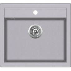 Кухонна мийка Aquasanita | Quadro SQQ100 | 565x510 | alumetallic 202