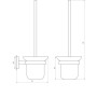 Ершик настенный Globus Lux BS8429A чорний матовий SUS304