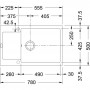 Мийка FRANKE MARIS MRG 611-78 XL (114.0374.915) БІЖОВИЙ |780х500 мм