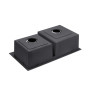 Кухонна мийка Kroner KRP PVD Schwarze - 7843ZHM