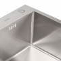Кухонна мийка Platinum Handmade 50*50/220 3,0/1,5 мм корзина та дозатор у комплекті