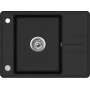 Кухонна мийка Aquasanita | Bella SQB102 | 670x500 | blackmetallic 601