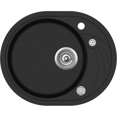 Кухонна мийка Aquasanita | Clarus SR102 | 580x470 | blackmetallic 601